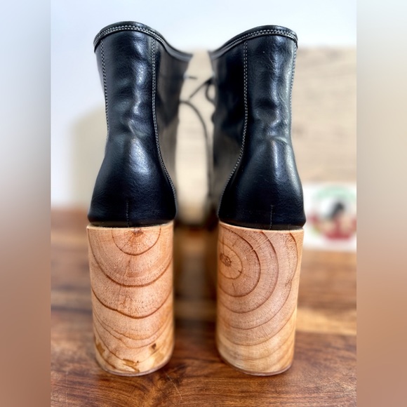 Deandri Olga platform boots 10 wood goth aesthetic dollcore lolita rocking horse - Picture 4 of 17